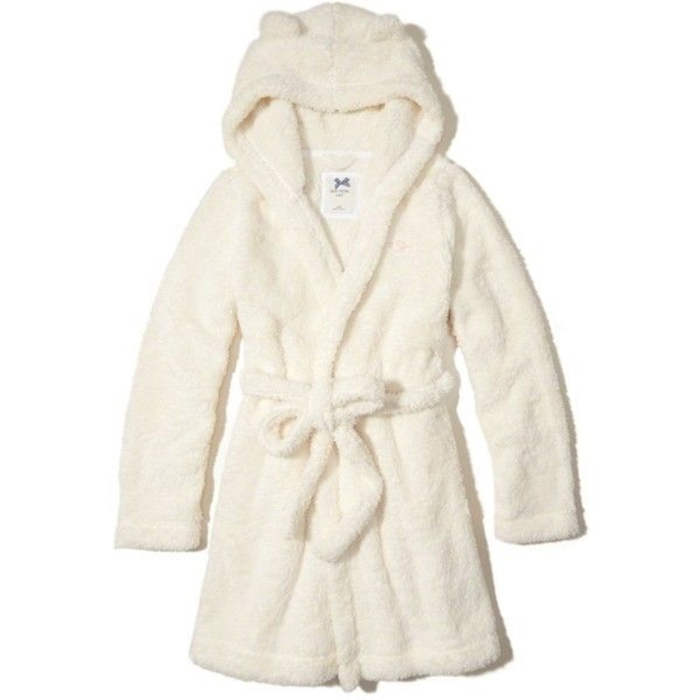 NWOT Hollister Fuzzy Hooded Robe